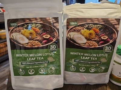 2X Winter Melon Lotus Leaf Tea, Oil Cleansing Tea, 30 Bags Chrysanthemum New