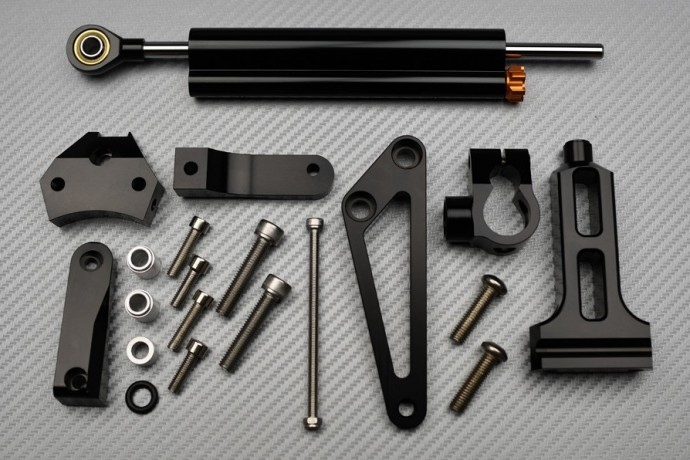 Amortisseur de direction noir avec fixation pour moto Honda CB 1300