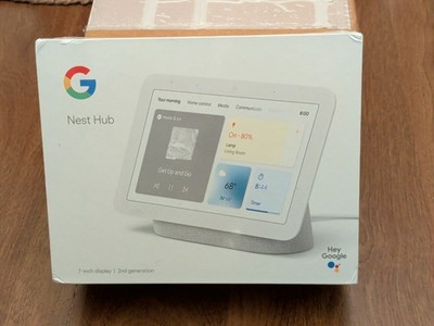 Google Nest Hub (2nd Gen.) Smart Display - Chalk (GA01331-US) for