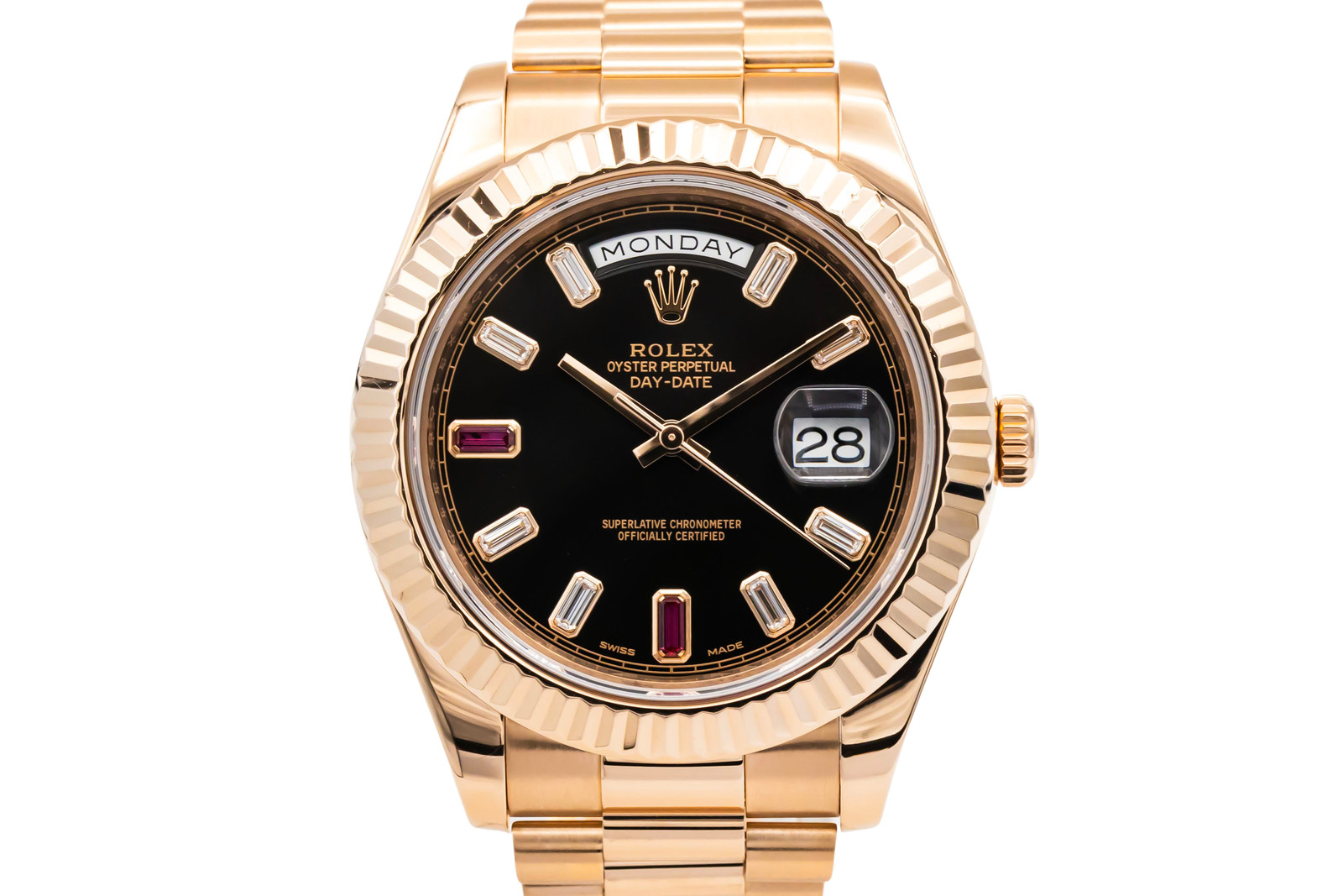 Rolex Day-Date II 41mm 18ct Rose Gold Presidential 218235 2013