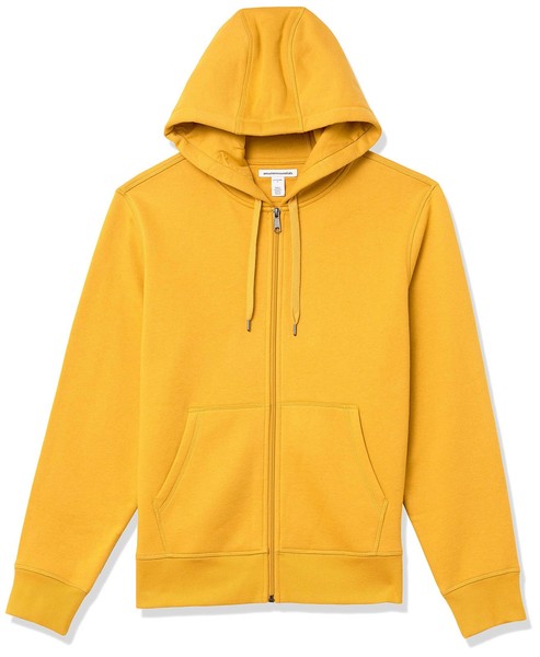Fleece-Kapuzenpulli Herren Gold M Mit ReißVerschluss, Amazon Essentials, Big &-image