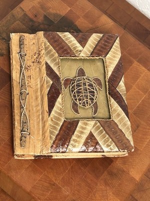 VTG Handcrafted Turtle Photo Album From Natural Materials