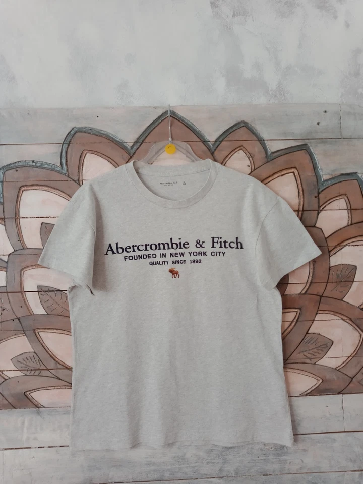 Tee-shirt Homme, Abercrombie & Fitch, Gris, Taille S - Photo 1/4