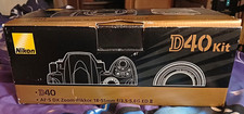 WORKS USA Nikon D40 Black 6.1MP Digital SLR Camera Kit w/ 18-55mm Lens 3x Zoom
