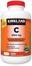 Kirkland Signature Vitamin C 1000mg  500 Tablets EXP 2028
