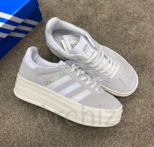 Adidas Gazelle Bold Suede Sneakers Grey HQ6893 – Authentic Women’s