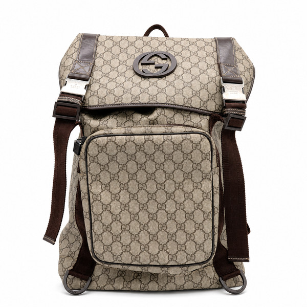 Gucci Interlocking G GG Supreme Backpack