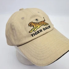 Tiger Balm Hat Cap Pain Relief Ointment Adjustable Khaki Green