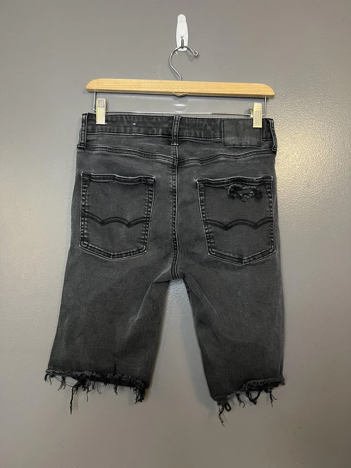Pantalones Cortos American Eagle Para Hombres 28 Ne(x)t Nivel Flex Denim Envejecido Dobladillo Crudo Foto 2 de 4
