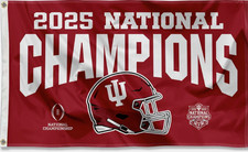 Indiana Hoosiers 3x5 Ft Flag Championship Ban...
