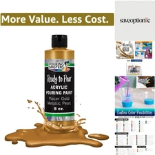 Pouring Masters Placer Gold Metallic Pearl Ready to Pour Acrylic Pouring Pain...