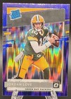 2020 Panini Donruss Optic Rated Rookies Jordan Love Purple Shock Prizm Packers