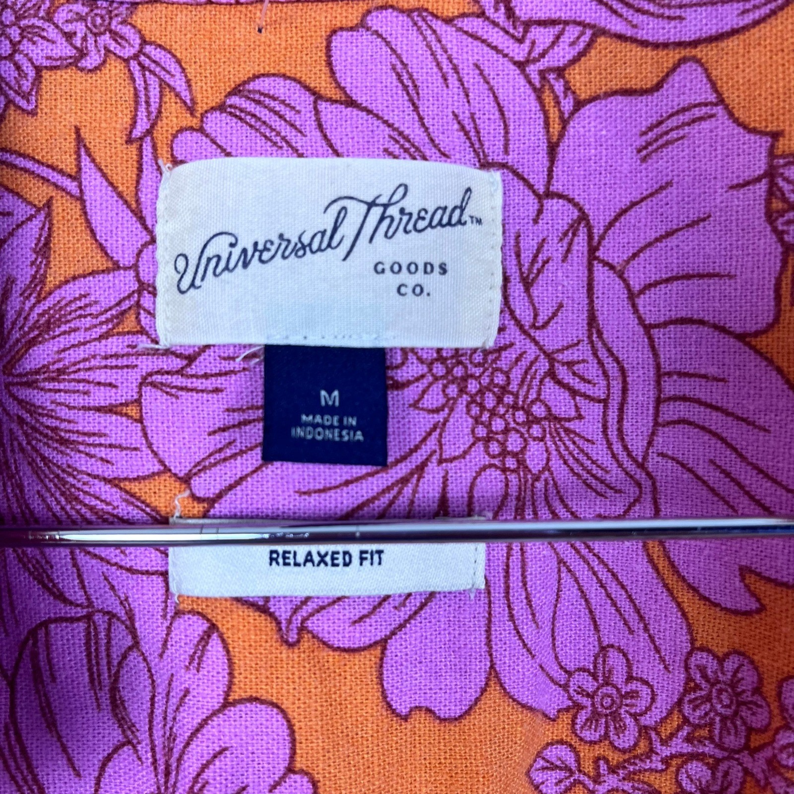 Universal Thread Floral Print Button Down Linen B… - image 9