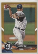 2018 Bowman Draft Gold 5/50 Gregory Soto #BD-53 1p5