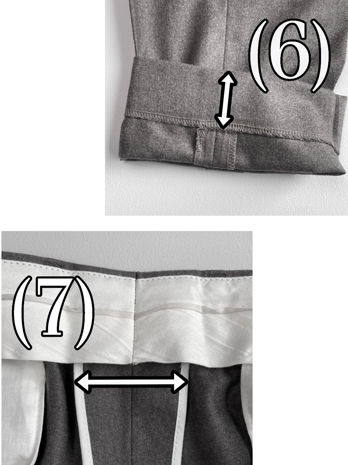 Dress Pants Measurement Guide 2