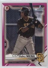2021 Bowman Prospects Fuchsia Border 206/299 Ismael Mena #BP-36 00gy