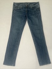 American Eagle women's skinny jeans medium wash blue denim Sz. 10