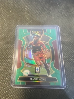 2025-26 Panini Select Serie A Manu Kone Green Terrace Prizm /5 AS Roma #23
