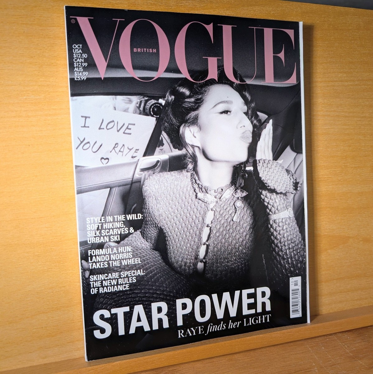British Vogue Magazine October 2025 Raye Star Power Lando Norris