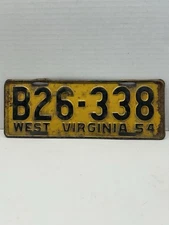 LICENSE PLATES West Virginia 1953 66–767 ￼
