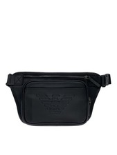 Borsa a tracolla Emporio Armani vita goffrata nera usata