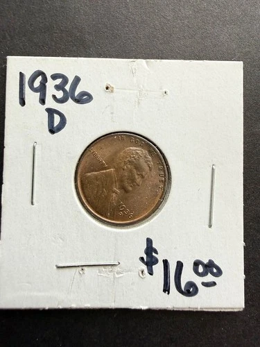 1936-D Lincoln Wheat Cent Penny Uncirculated One Cent Coin