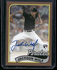 2024 Topps Jackson Wolf 1989 35th Anniversary Autographs Gold #/50 Rookie RC