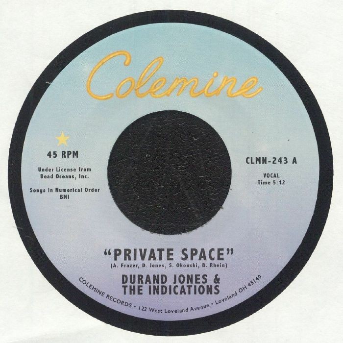 JONES, Durand & THE INDICATIONS - Private Space - Vinyl (7"")