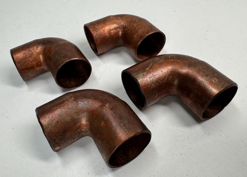 (4-PACK) Elbow 3/4" CTS Sweat End C x C 90-Degree Copper Tubing Fitting