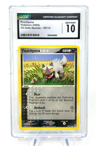Poochyena graded CGC 10 for sale on eBay