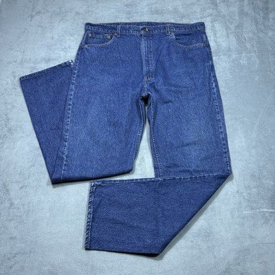 VINTAGE Levis 505 Jeans Mens 40x34 Regular Straight Rinse Rodeo Farm Made In USA