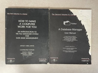2 Books How To Make A Computer Work For You A Database Manager MUMPS Programing