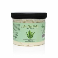 100 NATURAL ALOE VERA BUTTER 1 POUND. FOR HAIR SKIN, IDEAL FOR ALL SKIN TYPE.