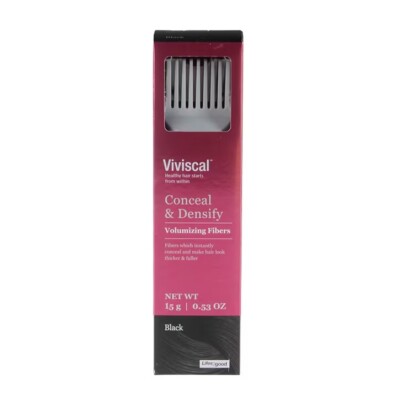 Viviscal Conceal & Densify Volumizing Fibers Black 0.53oz