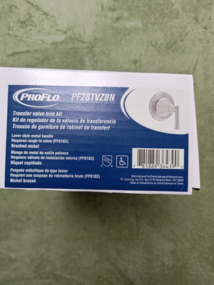 PROFLO PF28TV Bothwell Single Handle 5 Function Diverter Valve Trim - SILVER