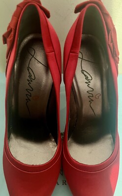 Escarpins LANVIN Vintage En Satin Noir - Pointure 37 Neuves Sans Boîte - Pour Soirée
