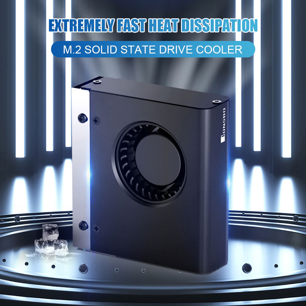 Jonsbo M.210 Aluminum Alloy Active Passive Fan M.2 2280 SSD Cooling