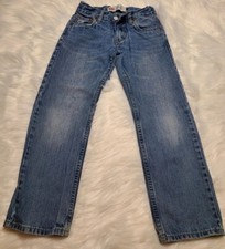 Levi's 514 Kids Boys Straight Jeans Medium Wash 8 Regular 24x22, Adjustable