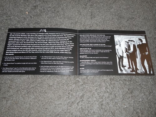 ARCTIC MONKEYS - AM - FOLLETO PROMOCIONAL ORIGINAL - Imagen 2 de 2