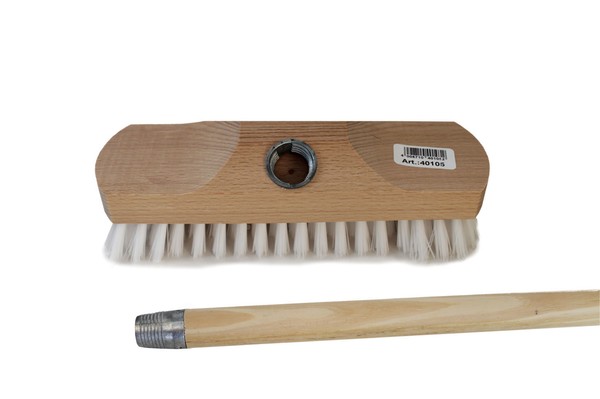 Schrubber Holz ScheuerbüRste SchrubberbüRste, 23,5 X 6,5 Cm, Mit Gewinde-image