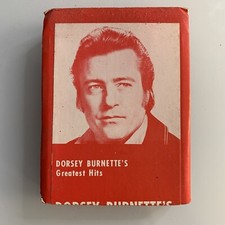 Dorsey Burnette Greatest Hits 8-Track Tape 