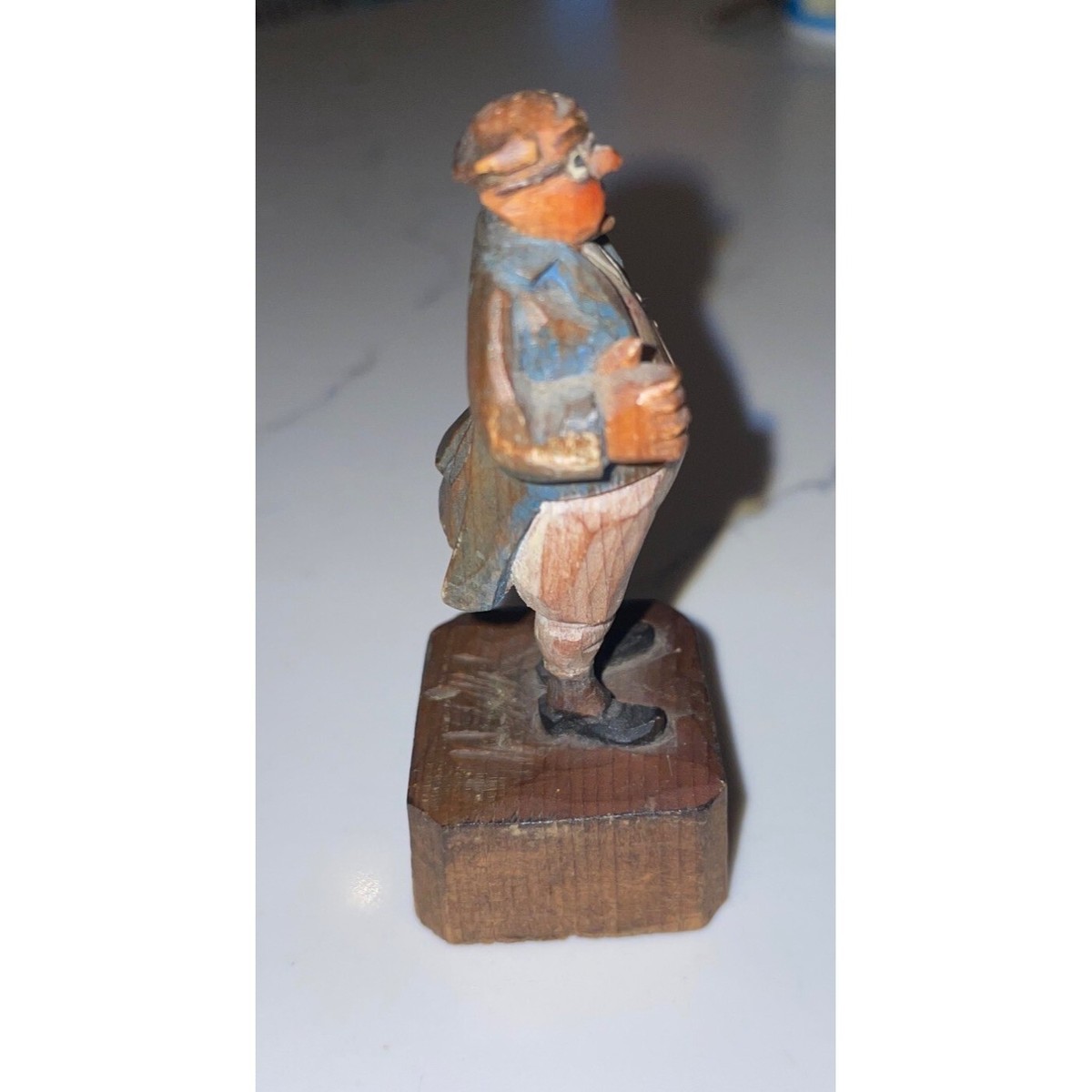 ぷくりん)チャールズ・ディケンズ 生誕200年 Collectable Anri Charles Dickens Carved Wood Figurine Mr Pickwick