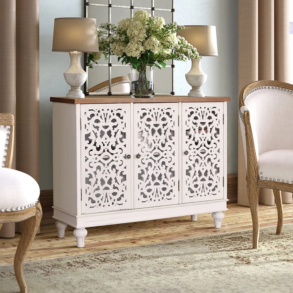 Carved buffet sideboard deals