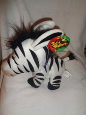 Zebra Jungle Snubbies Original 10" Peluche Cabeza Grasa Juguete Red NUEVO