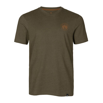 Seeland Saker T-Shirt 3XL Pine Green Melange für Outdoor-Aktivitäten