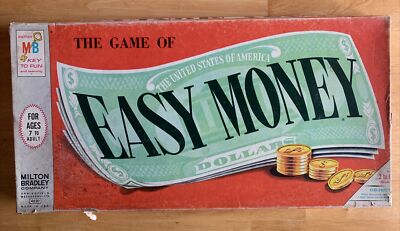 Vintage 1956 Easy Money Board Game #4620 Milton Bradley Company