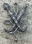 ALGERIAN AFFAIRS SERVICE, (12/Pl.8) smooth engraved back, pin