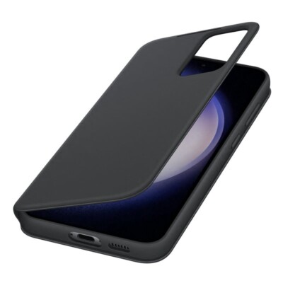 Original Samsung Smart View Wallet Cover Case EF-ZS916 Galaxy S23+ Plus Schwarz
