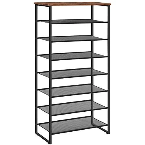 HOOBRO 8-Tier Shoe Rack, Large Capacity Shoe Shelf, Stable and