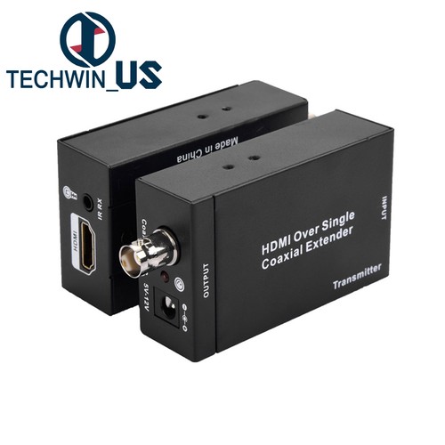 HDMI Over Single Coax Extender RG-6U 1080P Coax Cable Transmitter Receiver